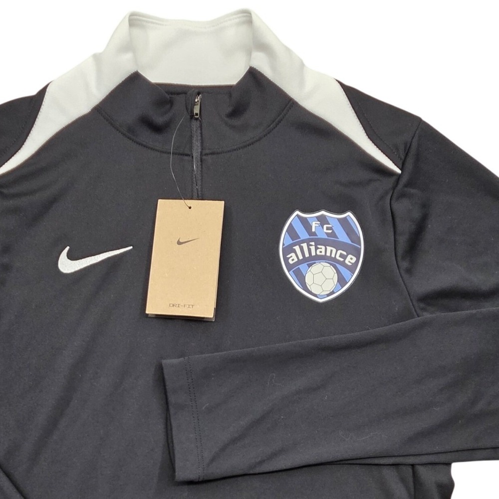 NWT Nike Dri-FIT Academy FC Alliance Soccer Drill Top Black White Womens Small